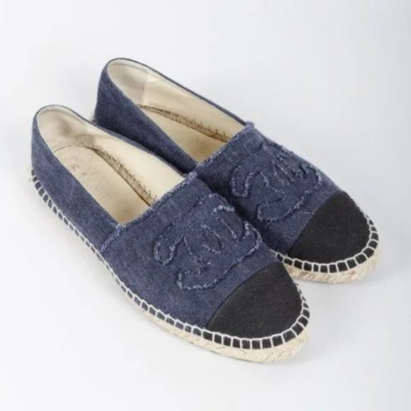 Chanel Denim CC Espadrilles - Picture 1 of 10